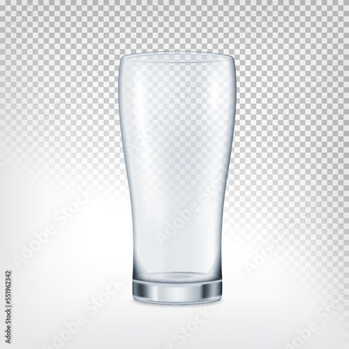 Beer glass. Mesh with transparency. Vector icon.
