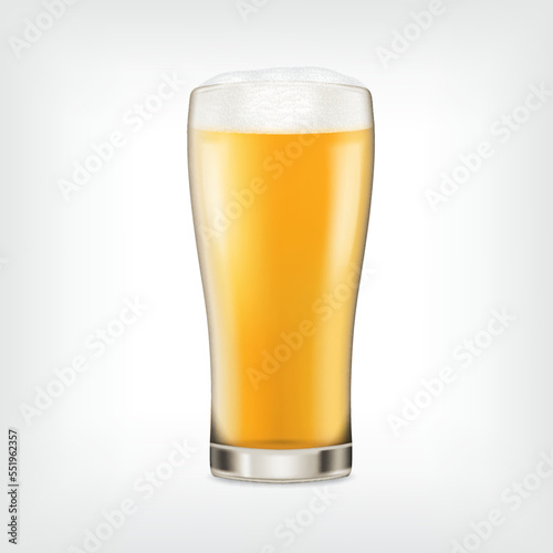 Glasses of beer. Vector icon