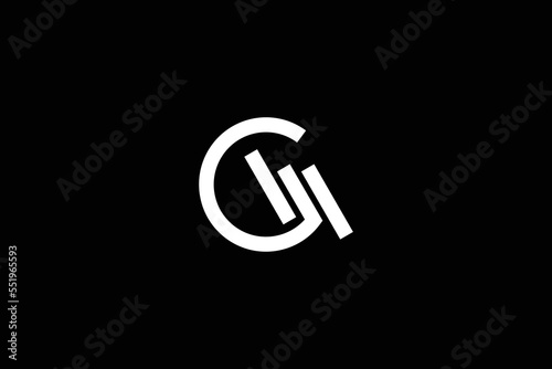 Creative Letter GM Logo Design Template
