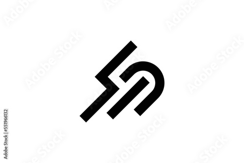 Creative Letter SM Arrow Design Template © Logo Peak