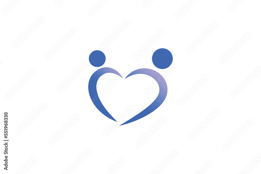 Love Care Logo Design Template
