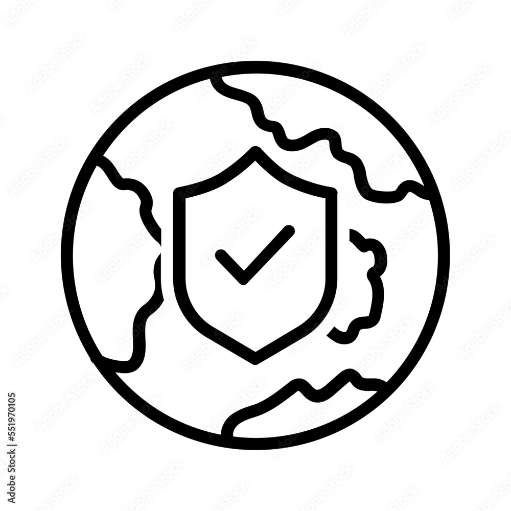 Black line icon for Secure Black line icon for Secure