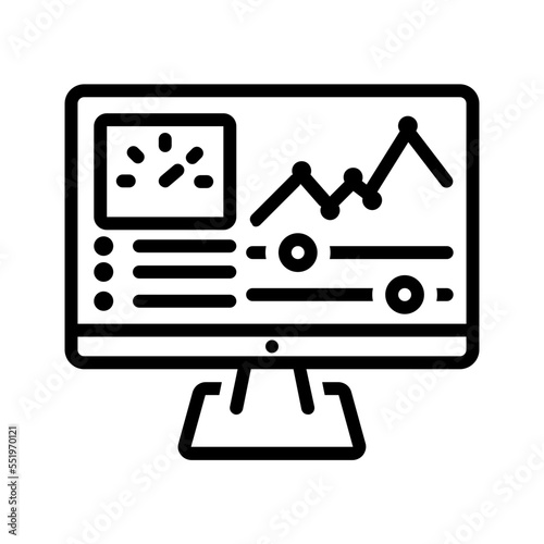 Black line icon for Admin Panel