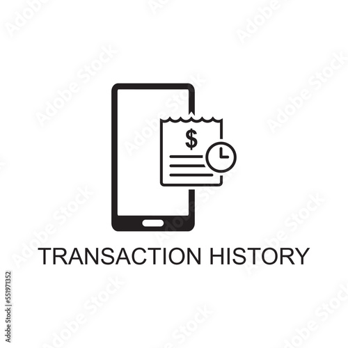 transaction history icon , business icon