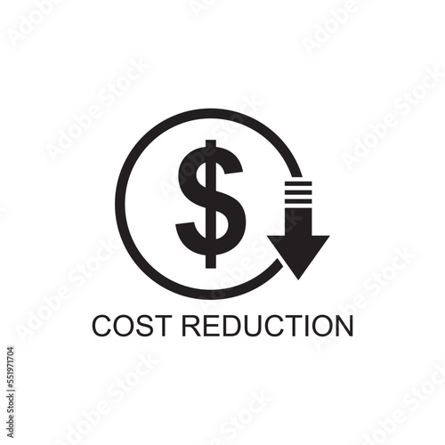 cost reduction icon , business icon