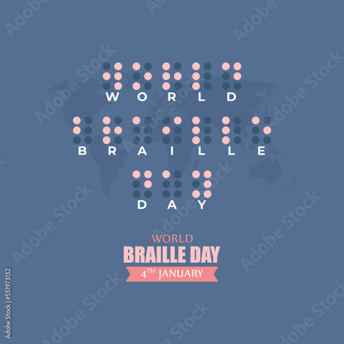vector illustration for world braille day