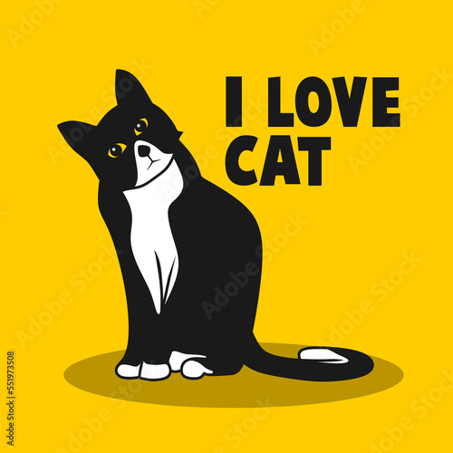 a cute cat illustration that you can place anywhere