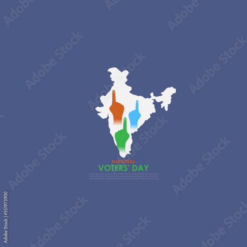 Vector illustration of National Voters  Day 25 January