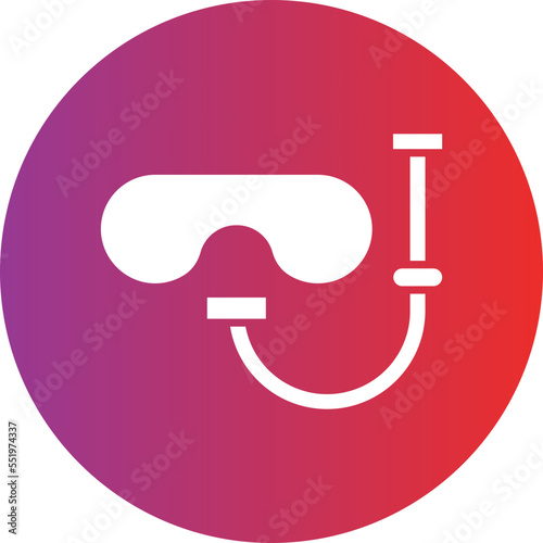 Diving Mask Icon Style