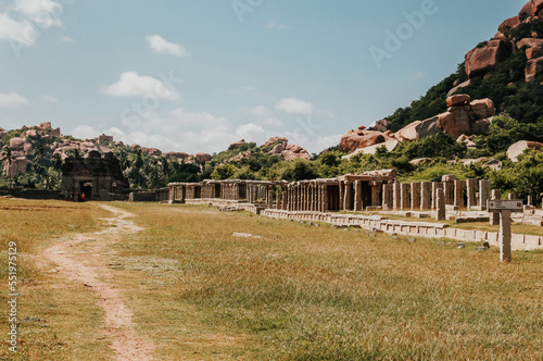 Achyutaraya Bazaar Hampi Karnataka India photo