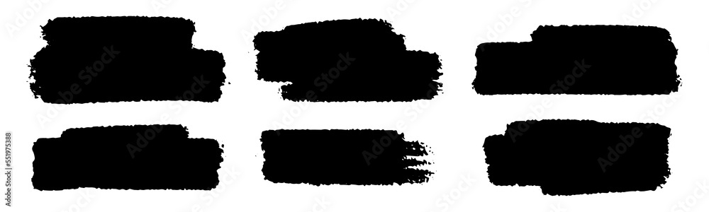 Lines ink brush collection bundle elements. Black solid vector illustration. Lines ink brush collection bundle elements. Black solid vector illustration.