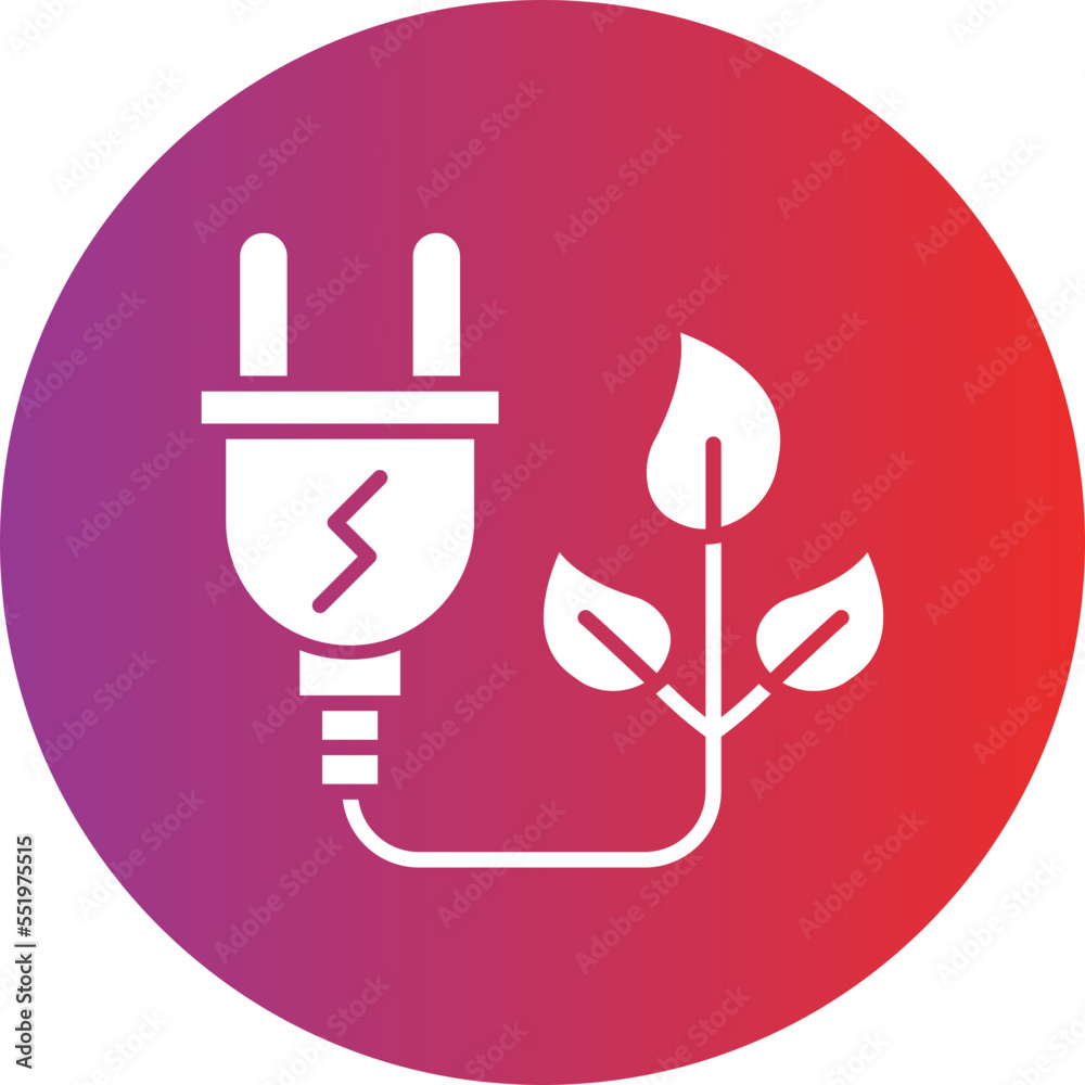 Obraz premium Sustainable Energy Icon Style