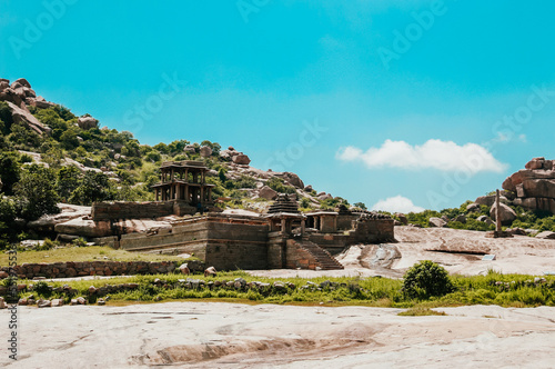 Ancient architecture at Hampi Karnataka India