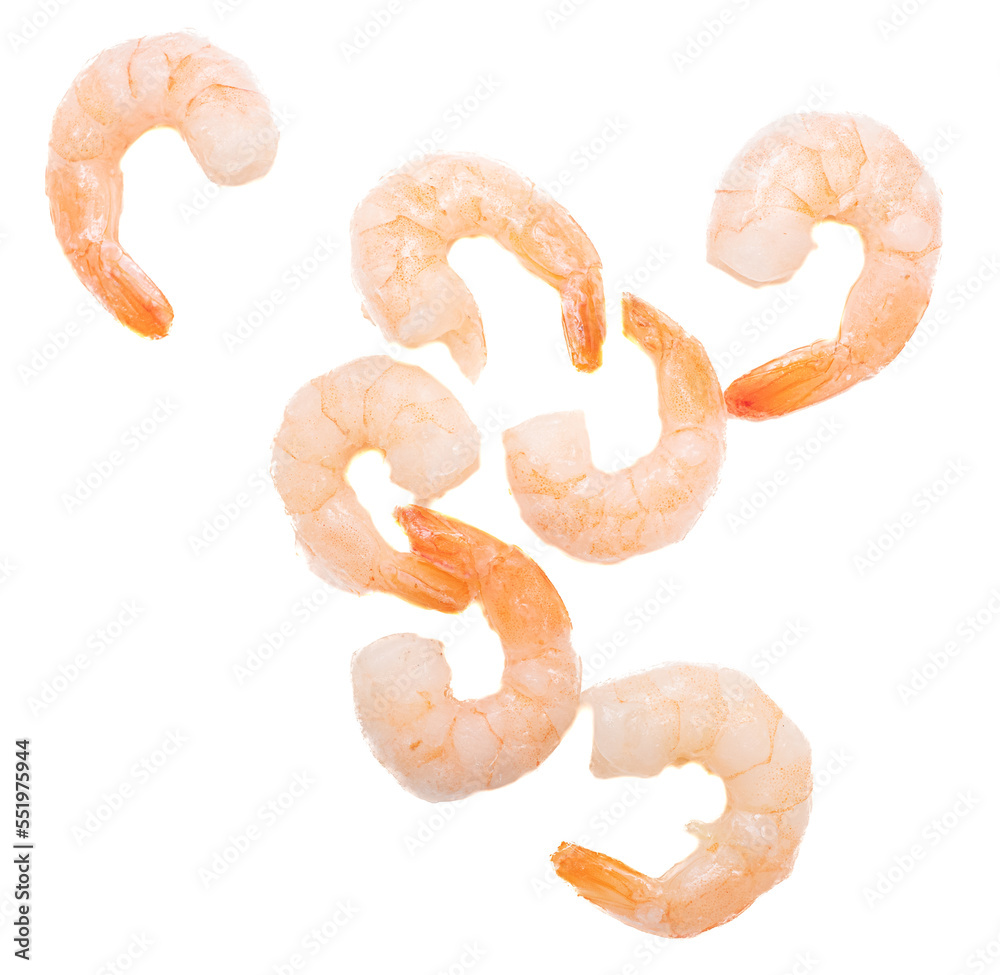 Shrimp tails isolated on white background. Shrimp tails isolated on white background.