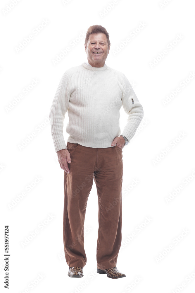 in full growth. confident adult man in casual clothes. in full growth. confident adult man in casual clothes.