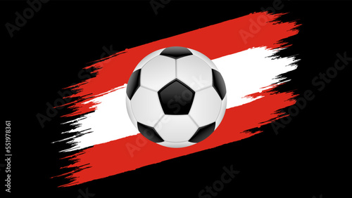 Flag of Switzerland, soccer ball with flag. (ID: 551978361)