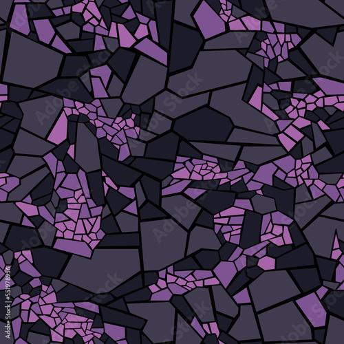 Geometric split tiles camouflage seamless pattern. Abstract modern endless military texture for fabric and fashion print. Vector background.