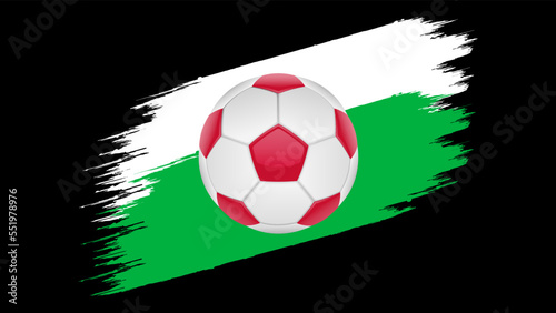 Flag of Wales, soccer ball with flag. (ID: 551978976)