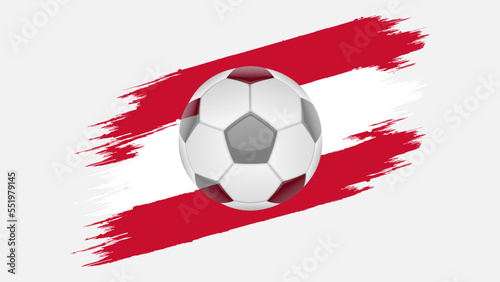 Flag of Denmark  soccer ball with flag.