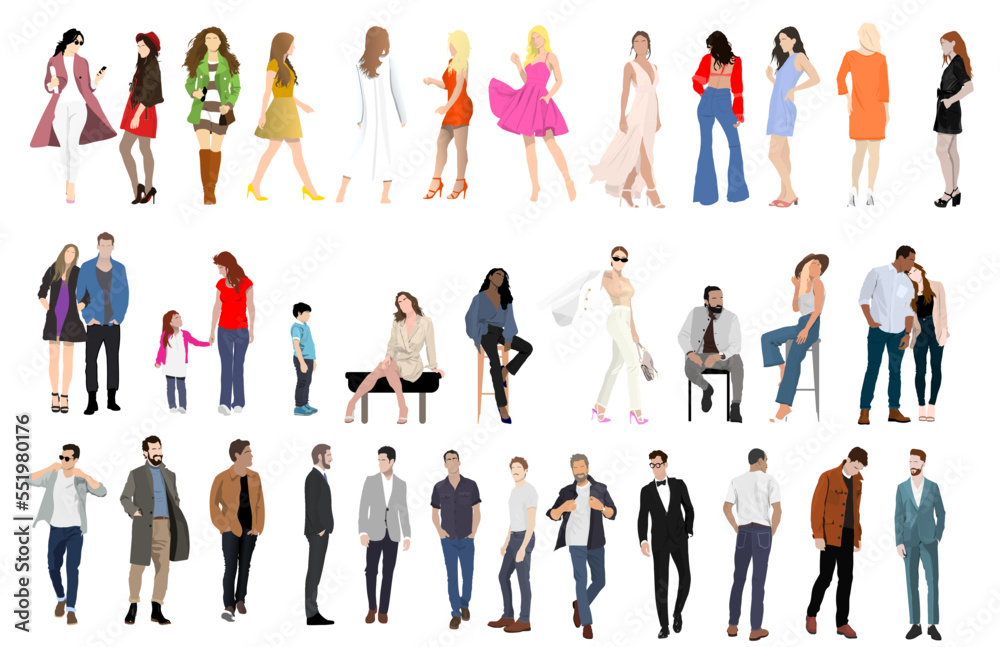 Illustrated Vector People Assets
