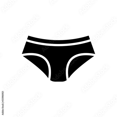 underwear, black, icon, design, flat, style, trendy, collection, template