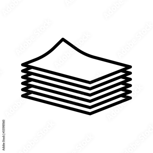 stack of paper icon vector design template in white background