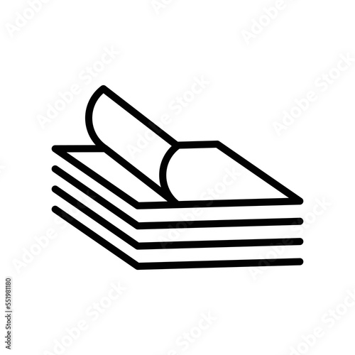stack of paper icon vector design template in white background