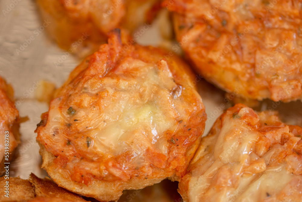 fried bread with peppers and spicy cheese minipizza fried bread with peppers and spicy cheese minipizza