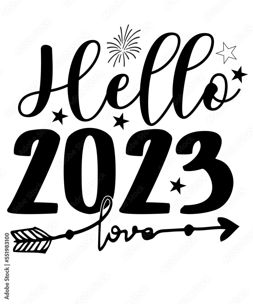 New Years Svg Bundle Happy New Years 2023 Svg Christmas Svg New Year Png Shirt Svg Files 2404