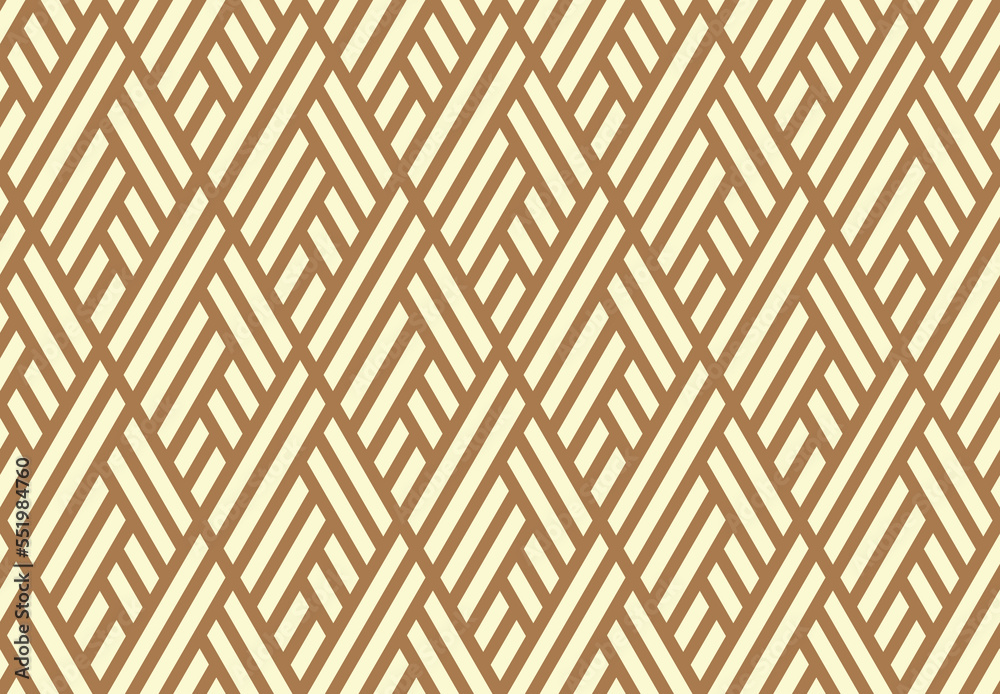 Abstract geometric pattern with stripes, lines. Seamless vector background. White and gold ornament. Simple lattice graphic design Abstract geometric pattern with stripes, lines. Seamless vector background. White and gold ornament. Simple lattice graphic design