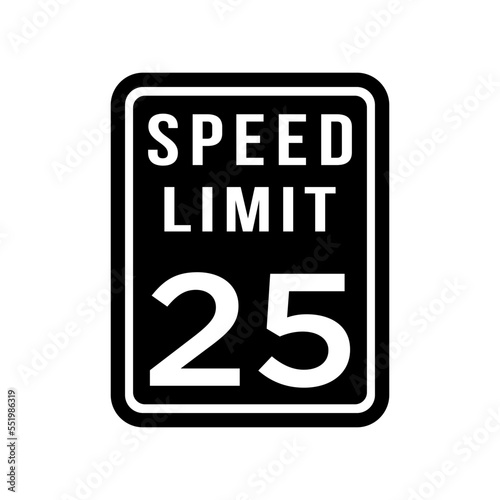 speed limit, black, icon, design, flat, style, trendy, collection, template