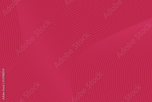 Color of the year 2023 viva magenta halftone background. Abstract gradient vector background. Violet dots halftone geometric texture. Simple design. Vector illustration