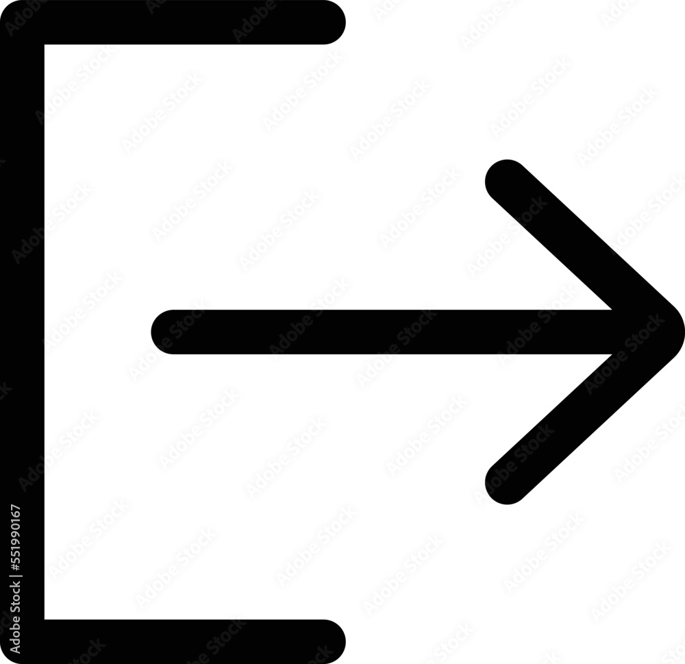 Logout icon. Exit sign Vector in trendy flat style Logout icon. Exit sign Vector in trendy flat style