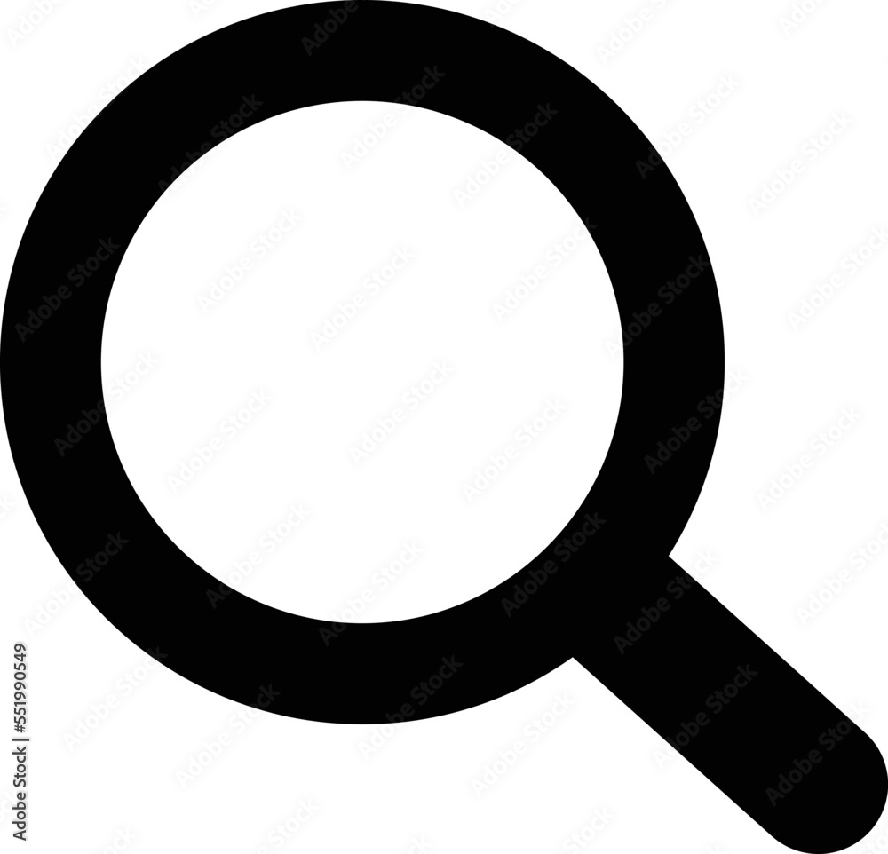 Fotografie magnifying glass isolated on white background