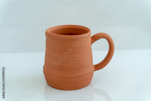 Ceramics  a ceramic product made with their own hands on a potter s wheel  a mug.