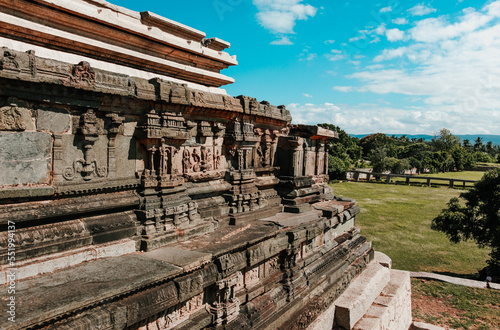 Mahanavami Dibba Architecture (Great Platform) at Hampi - a UNESCO World Heritage Site located in Karnataka, India. photo