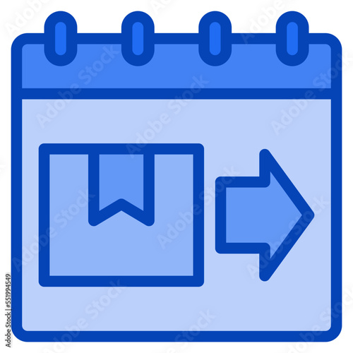 delivery blue icon