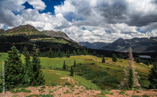 Amazing Views from Molas Pass, Million Dollar Highway in Colorado, USA