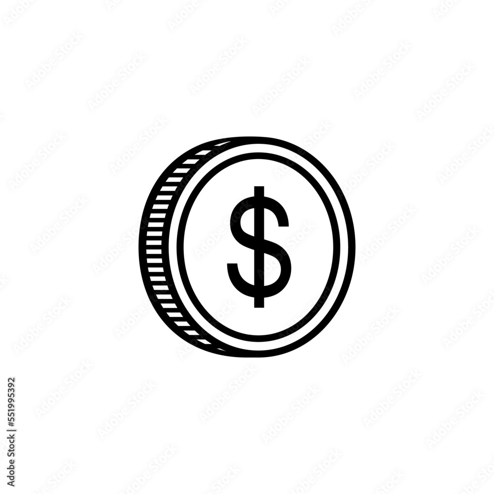 Dollar Icon Symbol, USD Sign. Vector Illustratio Dollar Icon Symbol, USD Sign. Vector Illustratio