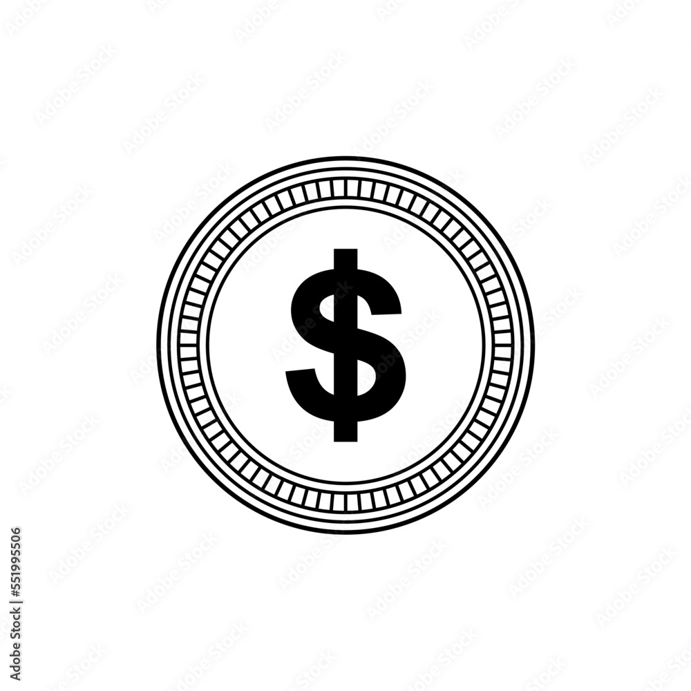 Dollar Icon Symbol, USD Sign. Vector Illustratio Dollar Icon Symbol, USD Sign. Vector Illustratio
