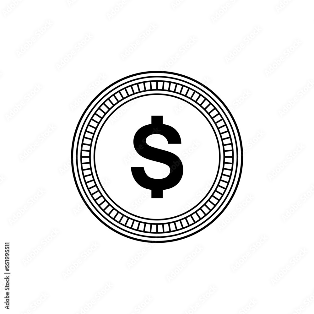 Dollar Icon Symbol, USD Sign. Vector Illustratio Dollar Icon Symbol, USD Sign. Vector Illustratio