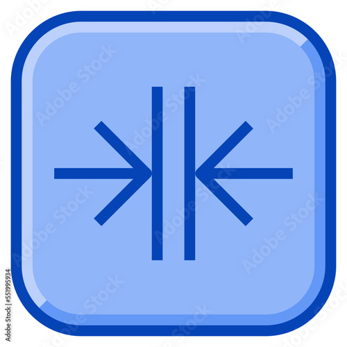 merge blue icon