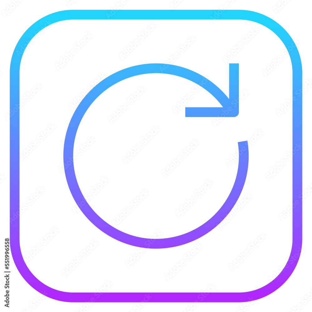 reload gradient line icon reload gradient line icon