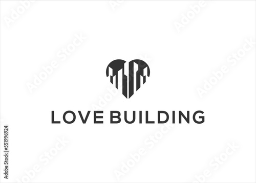 Love Building Logo design Template © wikkie