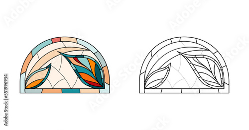 Stained Church glass powerpoint for drawing.