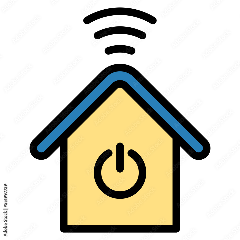 smart house filled outline icon smart house filled outline icon