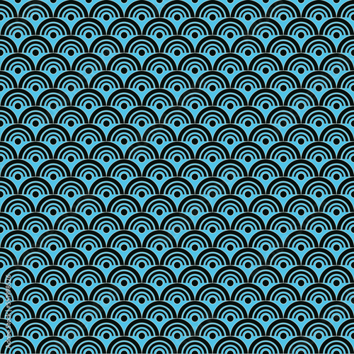 seamless pattern with waves for wall paper