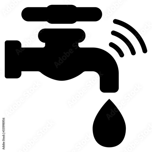 faucet glyph icon
