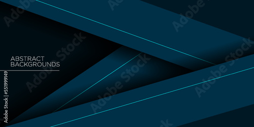 Dark blue dynamic abstract vector background with straight lines. Modern creative halftone premium gradient.papercut design. 3d cover of business design.Eps10 vector