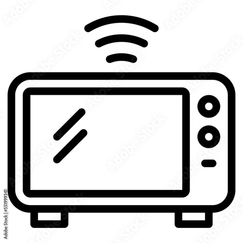 microwave outline icon